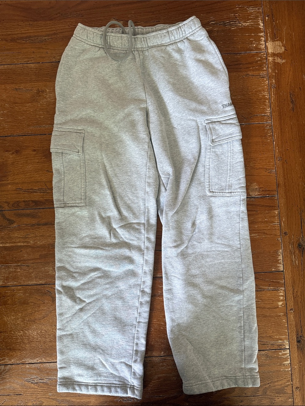 TNA Cozy Fleece Sweatpants in Light Gray